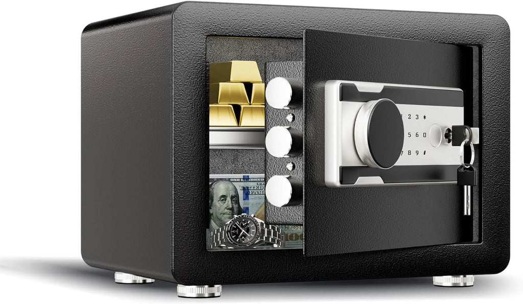 0.8 Cubic Feet Steel Security Safe with Lock Box N449215