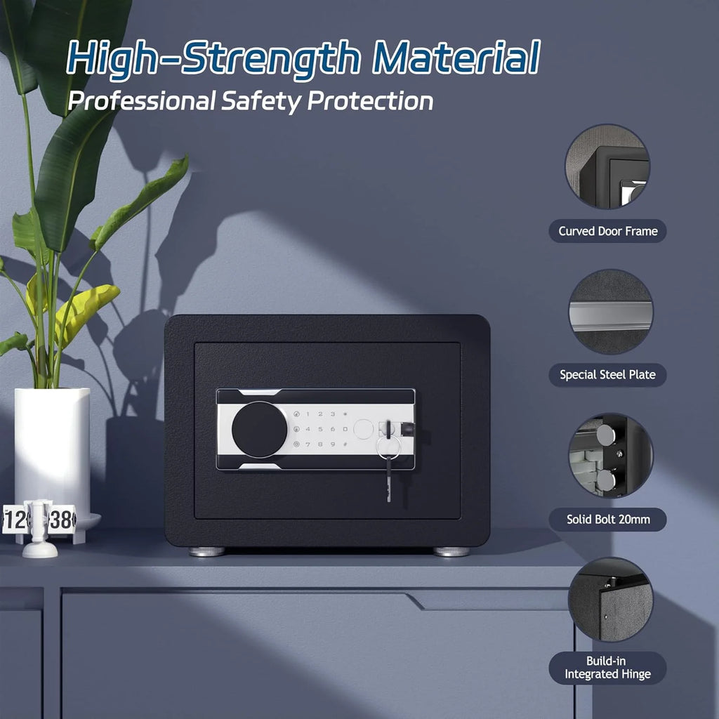0.8 Cubic Feet Steel Security Safe with Lock Box N449215