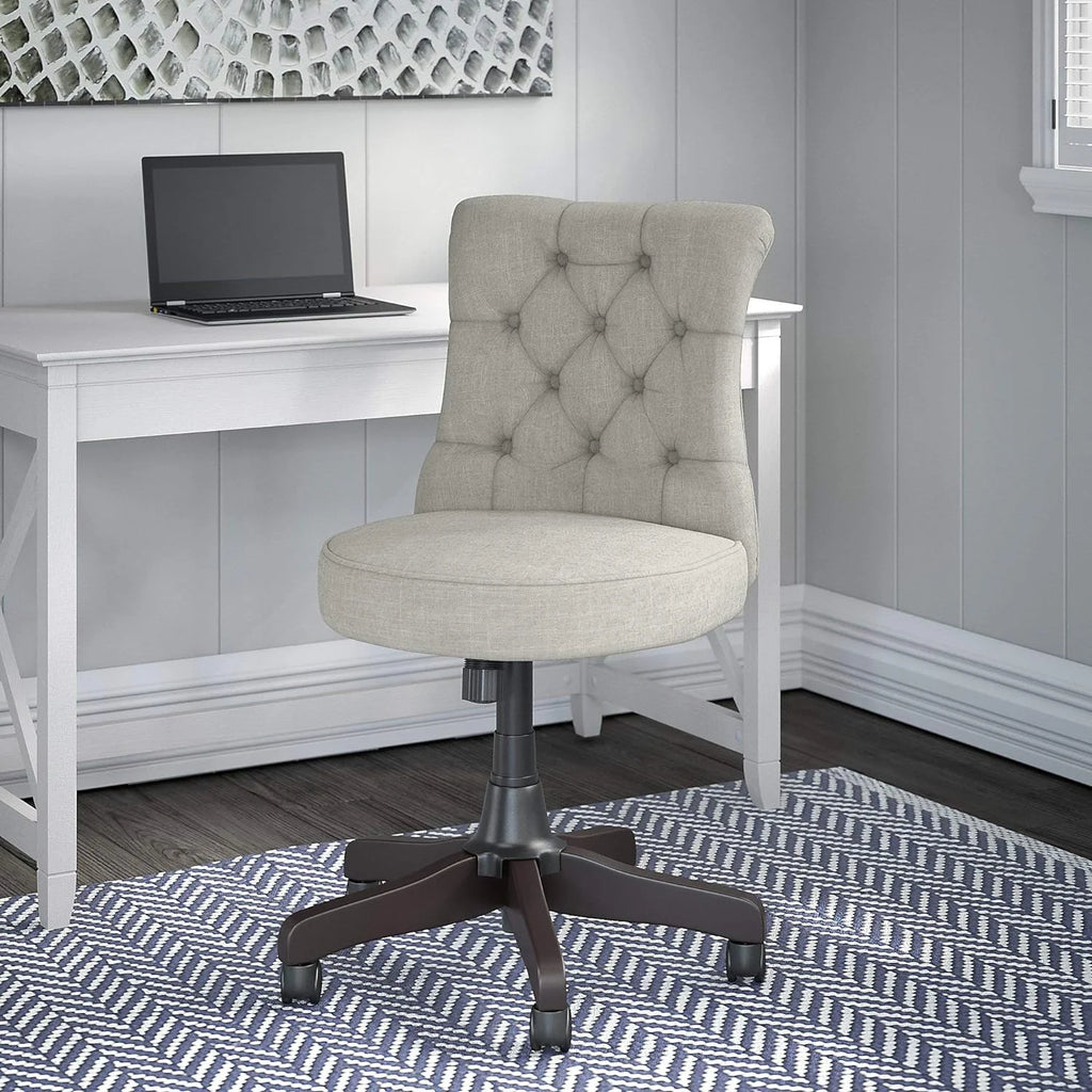 Light Gray Fabric Tufted Office Chair N39167