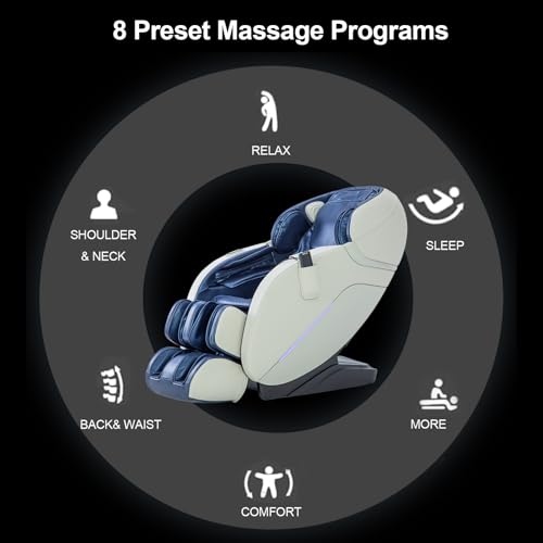 Black Full Body Heat Zero Gravity SL Track Massage Chair B60048