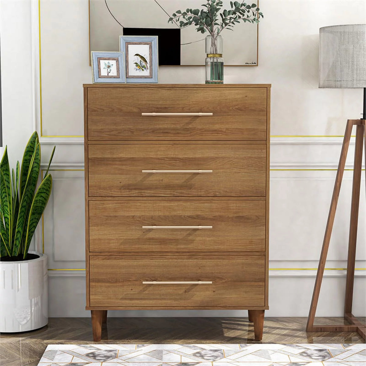 Farmhouse Wood 4-Drawer Chest S719