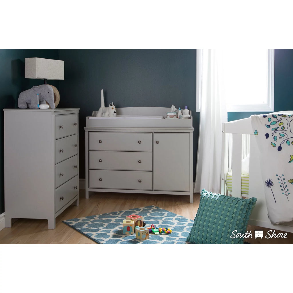 Soft Gray Changing Table with Removable Changing Station X692
