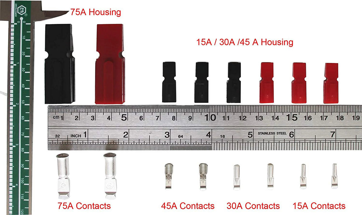60 PCS 15/30/45 Amp Power Connectors Assortment Kit I168004