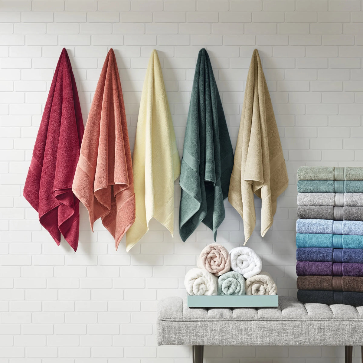 100% Cotton 8-Piece Towel Set W249146