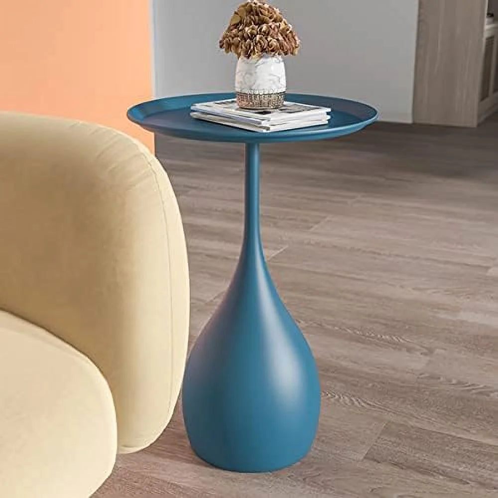 Metal Round Side Table 15.7" D x 23.6" H K4839